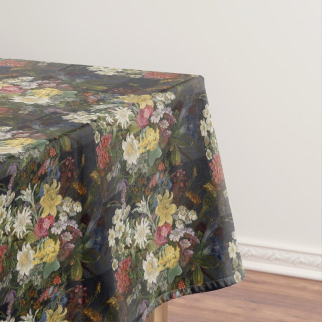 Nappe Anna Stainer-Knittel Fleurs alpines Vintages (In Situ)