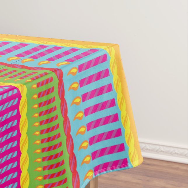 Nappe Anniversaire Cake Cute Coloré 1ère Fête Thème (In Situ)