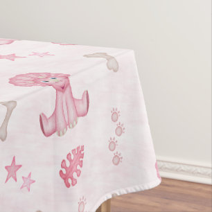Nappe Anniversaire de filles mignonnes Dinosaure rose