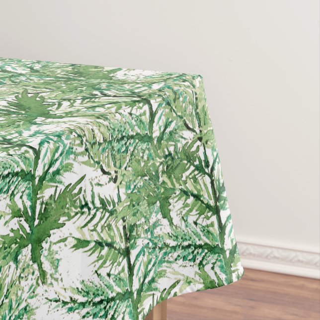 Nappe Aquarelle artistique Motif d'arbre peint à la main (In Situ)