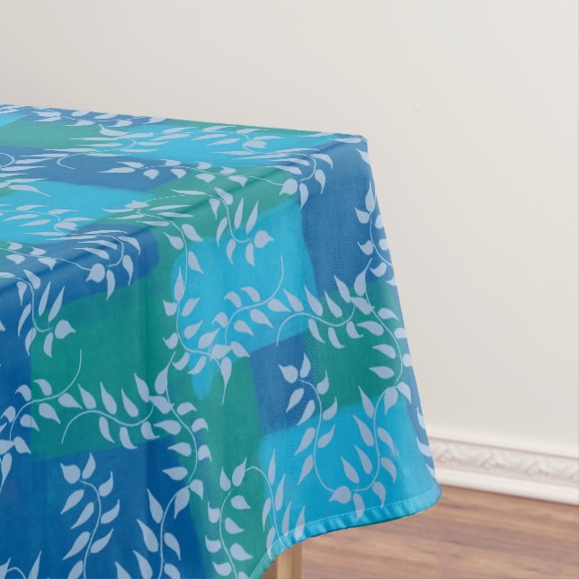 Nappe Aquarelle bleu vert ivoire (In Situ)