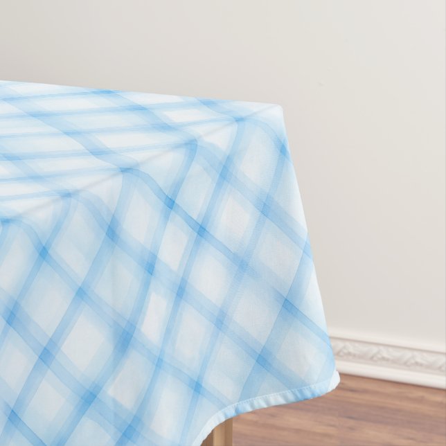 Nappe Aquarelle Bleue Plaid - Douche nautique (In Situ)