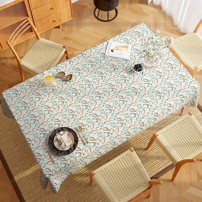 Nappe Aquarelle côtière huître et Motif Pearl (Créateur téléchargé)