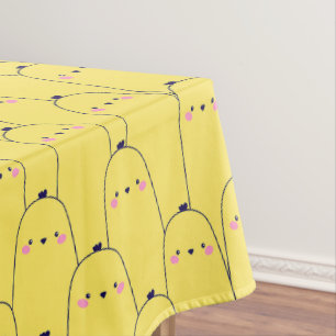 Nappe Aquarelle Cute Jaune Chick & Bunny Motif