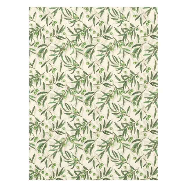 Nappe Aquarelle des branches d'olive (Devant)
