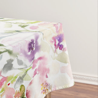 Nappe Aquarelle libre expressive ressort floral