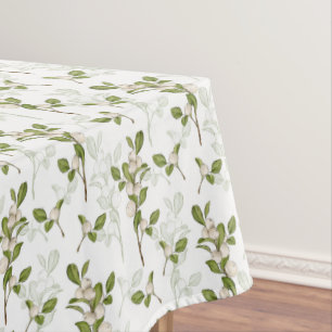 Nappe Aquarelle Mistletoe Plante d'hiver Motif transpare