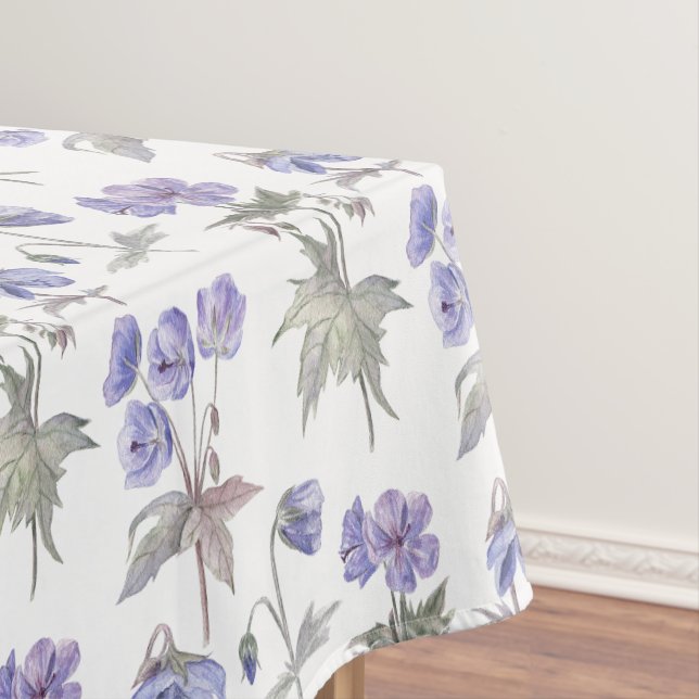 Nappe Aquarelle Purple Floral Party Home Décorations (In Situ)