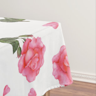 Nappe Aquarelle rose rose Shabby Design chic