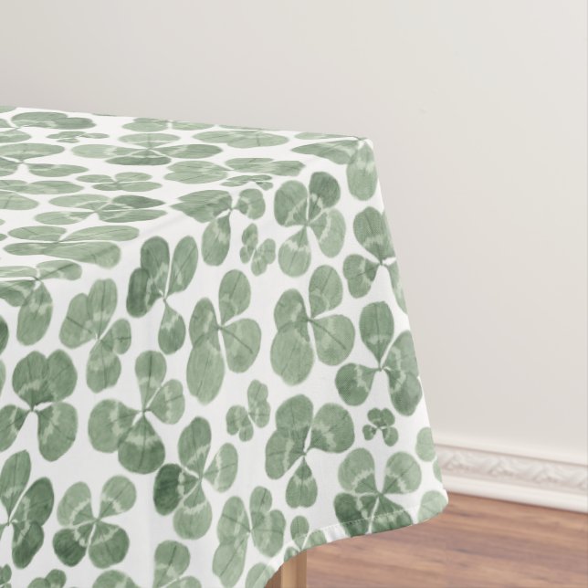 Nappe Aquarelle Shamrock Clover St. Patrick's Day (In Situ)