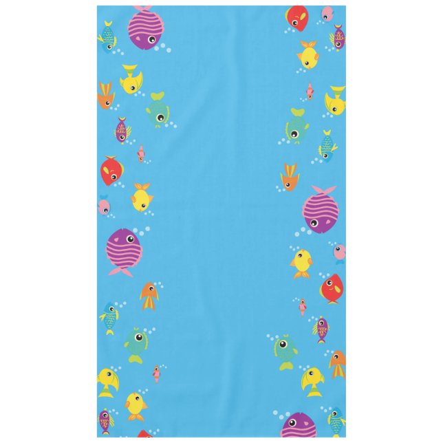 Nappe Aquarium Poisson Cute Premier Anniversaire Toit (Devant)