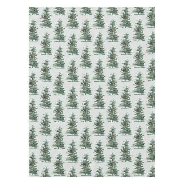 Nappe Arbre à pin vert classique (Devant)