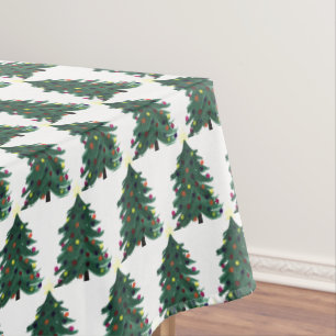 Nappe Arbre de Noël Hiver Aquarelle minimale Élégante