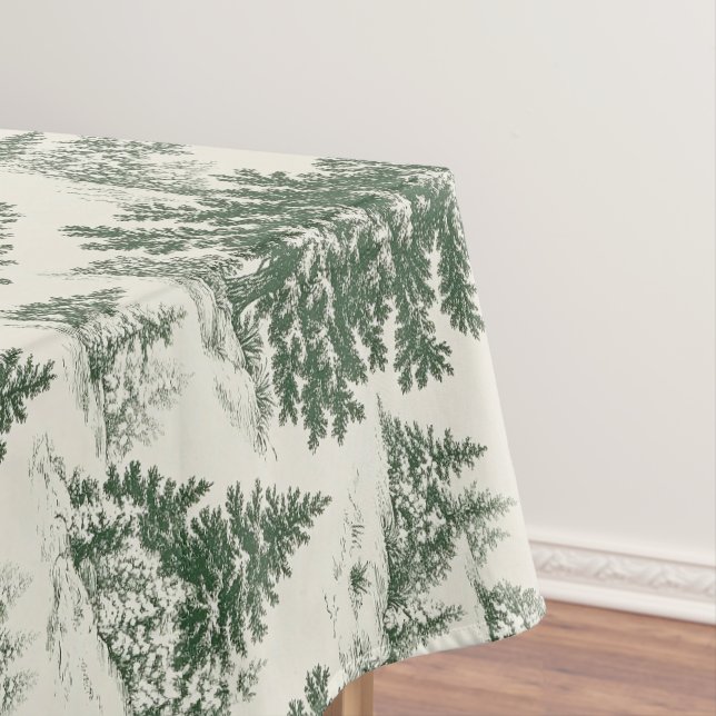 Nappe Arbre de Noël Toile De Jouy Green (In Situ)