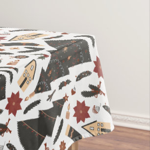 Nappe Arbre de Noël Vintage Poinsettia