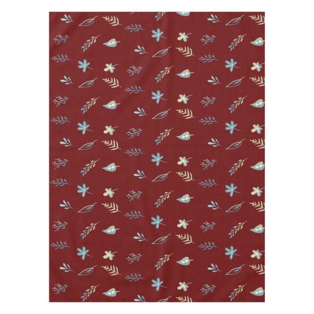 Nappe arbre feuille botanique élégant simple aquarelle b (Devant)