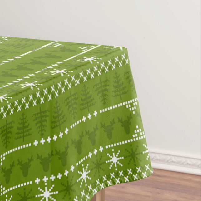 Nappe Arbres nordiques et étoiles Motif (In Situ)