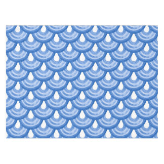 Nappe Arc-en-ciel en aquarelle - motif bleu