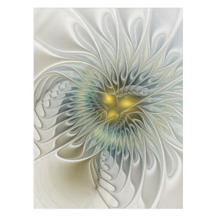 Nappe Argent d'or Imaginaire Fractal abstrait Art