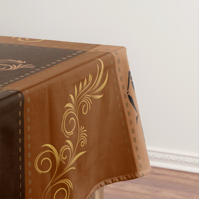 Nappe Arôme de café. Patchwork. (In Situ)