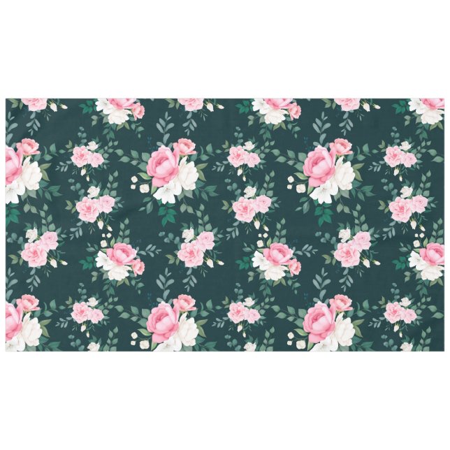 Nappe arrière - plan à fleurs rouge rose (Devant (Horizontal))