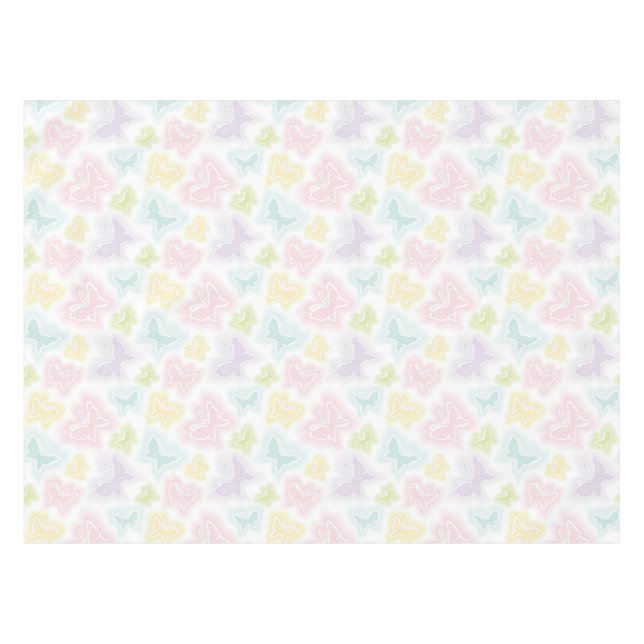 Nappe Arrière - plan avec des papillons dans l'aquarelle (Devant (Horizontal))