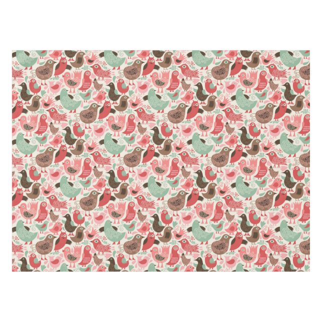 Nappe arrière - plan avec les oiseaux mignons (Devant (Horizontal))