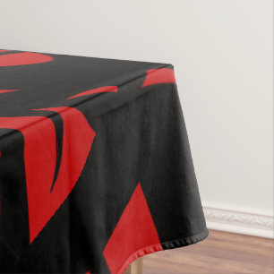 Nappe Art contemporain Rouge / Noir