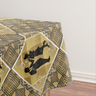 Nappe Art Déco Great Gatsby Black Gold Flapper Couple