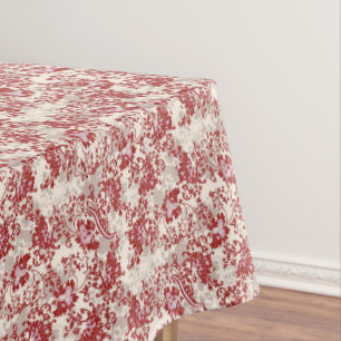 Nappe Art déco victorien vintage Design ornemental rouge