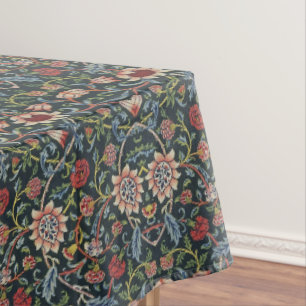 Nappe Art Décoratif vintage Motif Floral Bleu rose