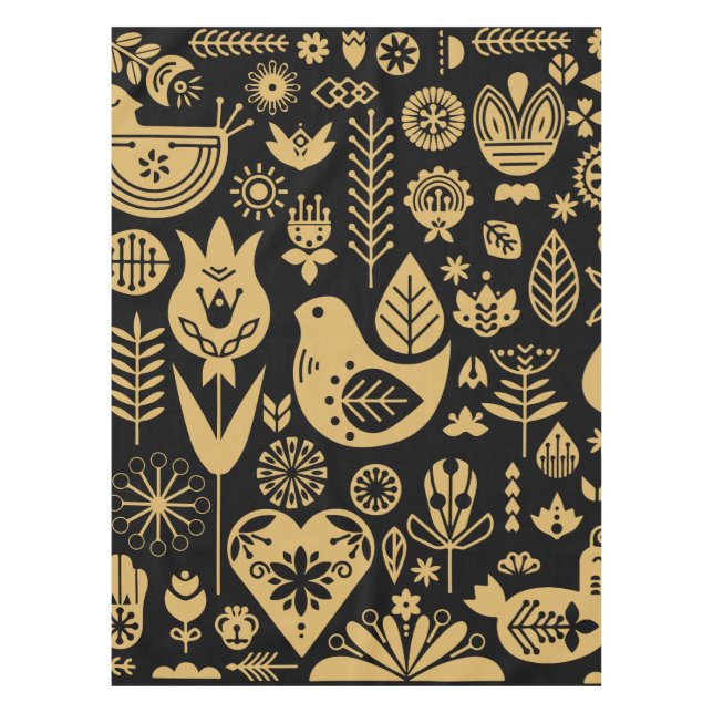 Nappe Art Motif nordique scandinave (Devant)