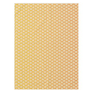 Nappe Art Nouveau jaune Jonquil papier peint fleuri damé