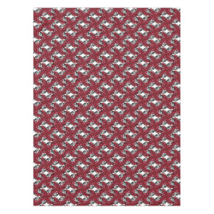 Nappe Art Nouveau Vignes florales rouges et noires roses