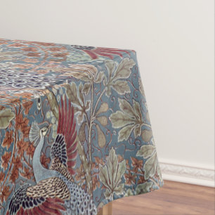 Nappe Art Nouveau vintage Peacock & Fig par Walter Crane