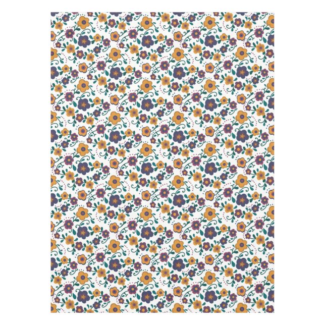 Nappe Art populaire des années 70 Ditzy Retro Daisy dans (Devant)