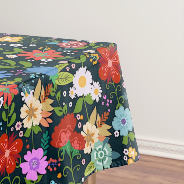 Nappe Art populaire floral mexicain (In Situ)