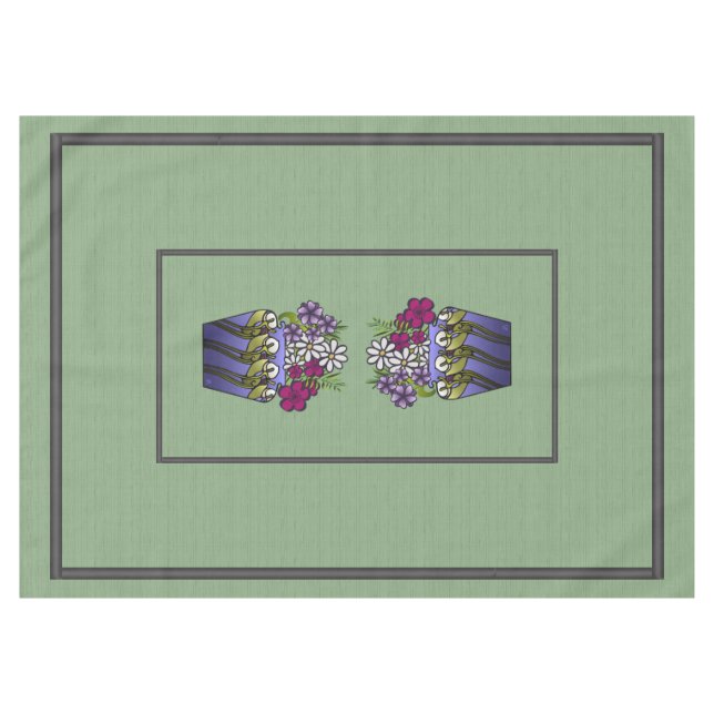 Nappe Artiste Lily Vase 60" x 84" (Devant (Horizontal))