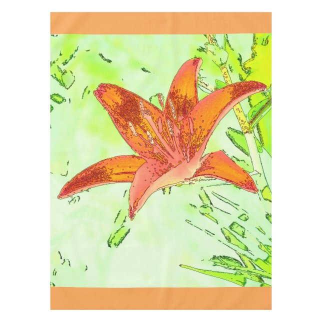 Nappe artistique de lis tigré (Devant)