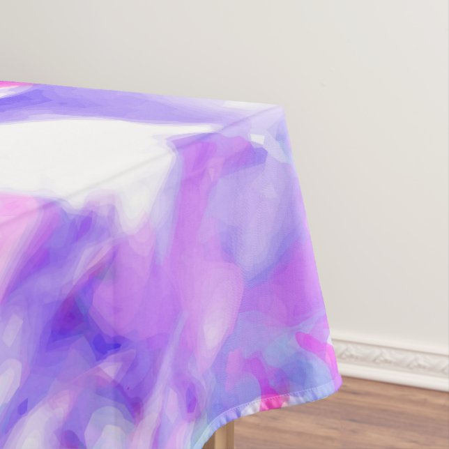 Nappe Artsy Abstrait Été Rose Violet Orange Tie Dye (In Situ)