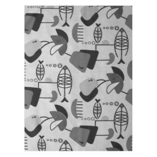 Nappe atomique noire et blanche de motif