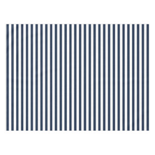 Nappe audacieuse de rayure de bleu marine et de