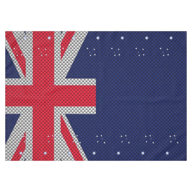 Nappe Australia Flag Design in Carbon Chrome Styles (Devant (Horizontal))