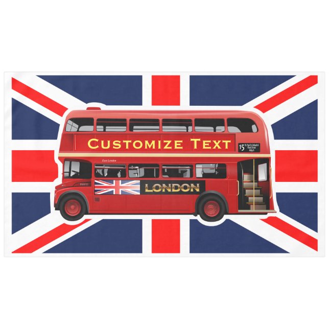 Nappe Autobus rouge de Londres (Devant (Horizontal))