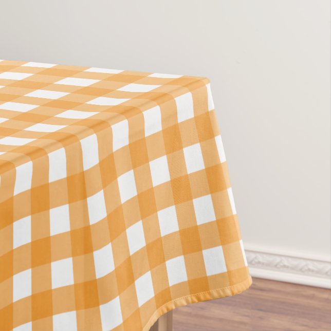 Nappe Automne Automne Orange Plaid Motif (In Situ)