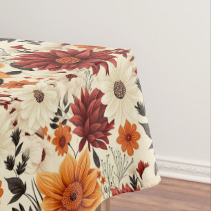 Nappe Automne Chrysanthèmes floraux