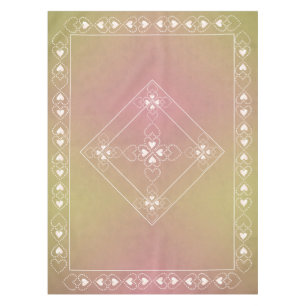 Nappe Automne Pierre Patinée et Croix celtique avec/coeu