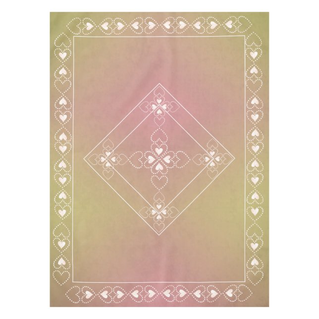 Nappe Automne Pierre Patinée et Croix celtique avec/coeu (Devant)