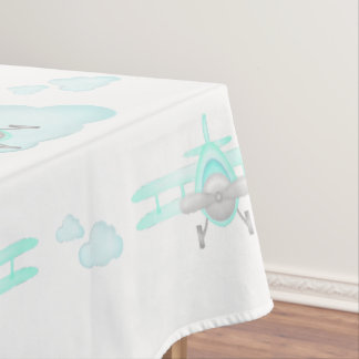Nappe Avion Bleu Enfants Vol Aéronautique Anniversaire