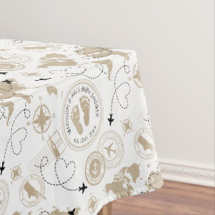 Nappe Baby shower de voyage personnalisé